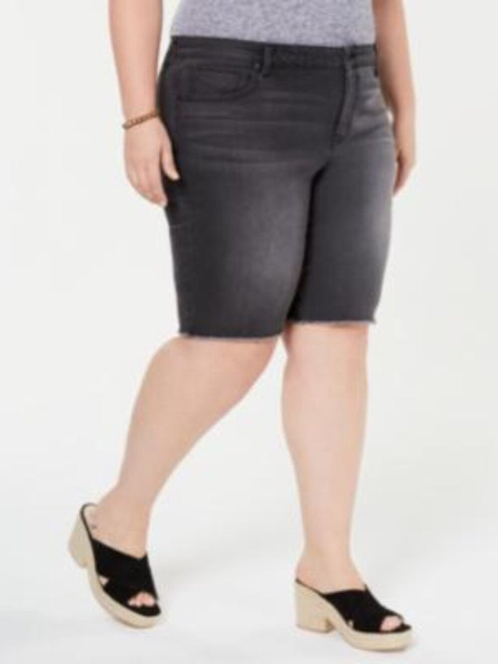Style & Co Womens Plus Size Cut Off Bermuda Shorts